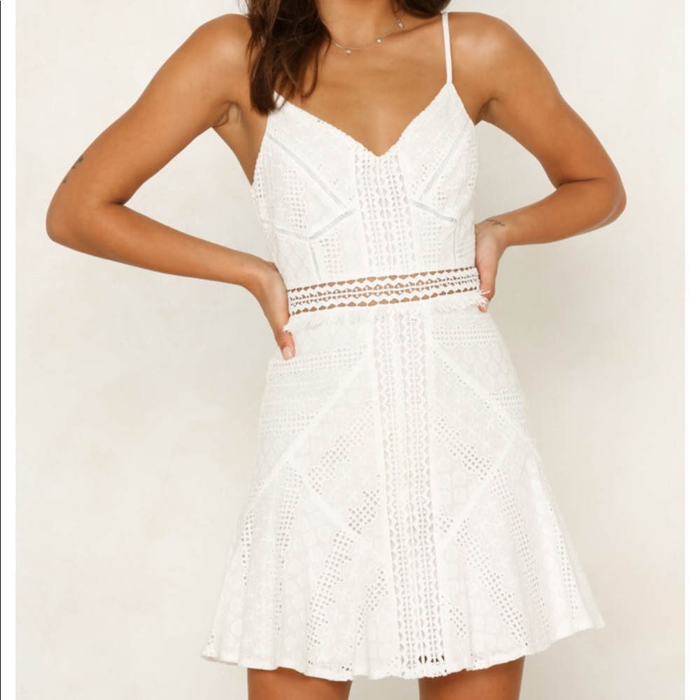 Sunset Sahara White Dress
